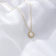 Moon Stone Gold Necklace