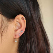 Olsta Opal Silver Stud Earring