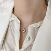 Silver Cora Necklace