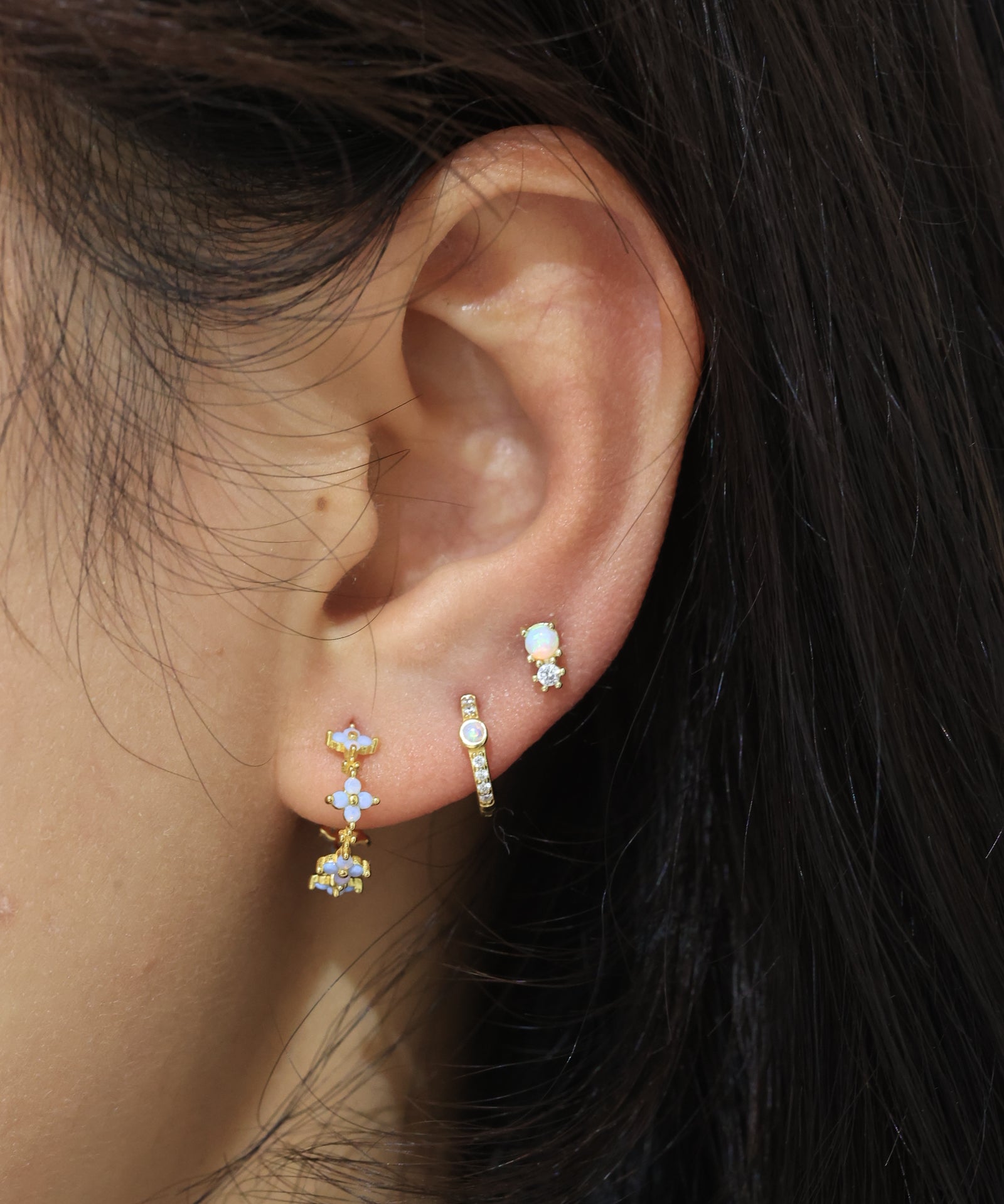 Opalite Flower Hoop