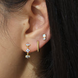 Opalite Flower Hoop