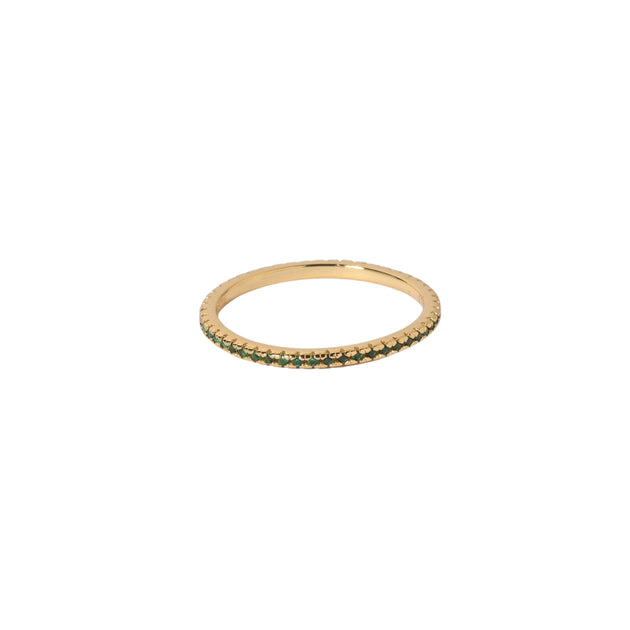 Green Eternity Gold Ring – Fora Jewellery
