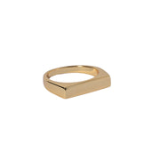 Rectangle Signet Gold Ring