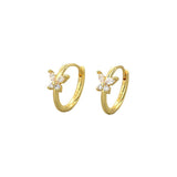 Butterfly Glow Huggie Earrings
