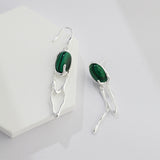 Mismatch Malachite Stylish Earring