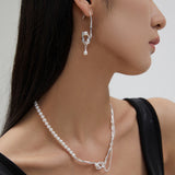 Cage  Pearl Stylish Earring