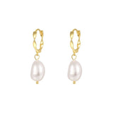 Stella Pearl Dangle Hoop Earring