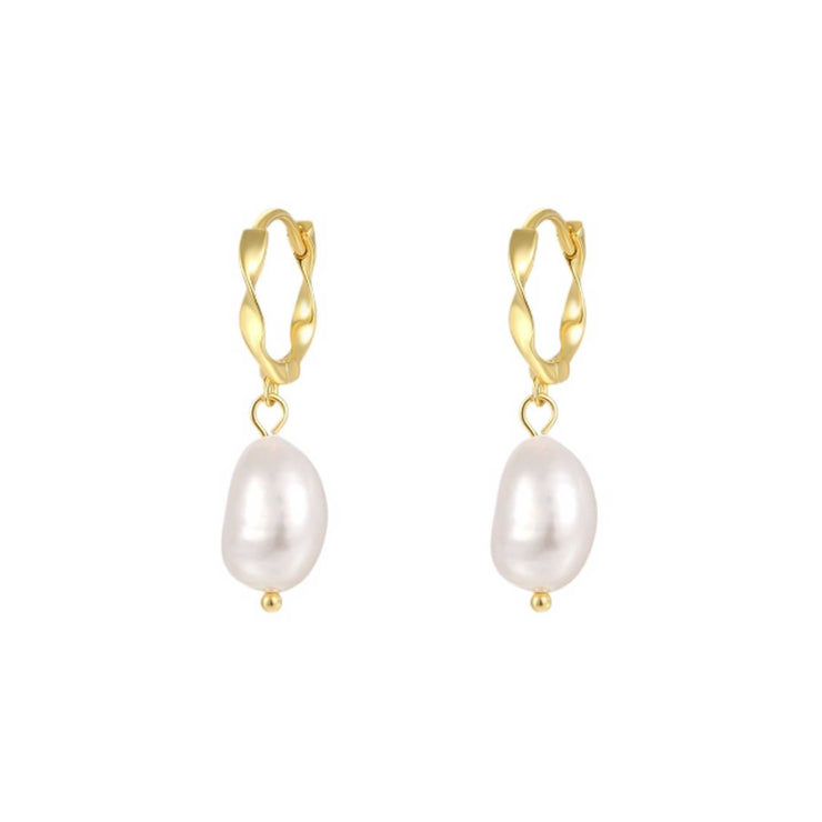 Stella Pearl Hoop Earring