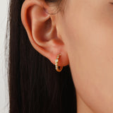 Emery Gold White Huggies