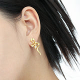Kinsley Snake Gold Earring