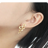 Kinsley Snake Gold Earring