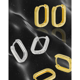 Ellipse Harmony Huggie Earrings