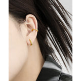Ellipse Harmony Huggie Earrings