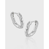 Tex Oval Gold Hoop