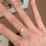 Celeste Gold Wave Ring