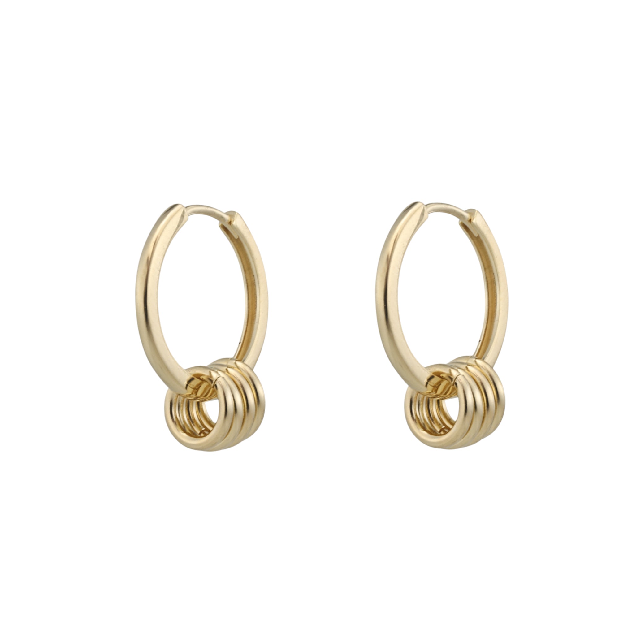 Sienna Gold Dangle Hoop