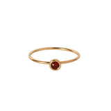 Round Red Gold Filled Ring