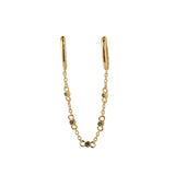 Sevis Green Gold Dangle Hoop