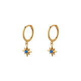 Amiri Opal Gold Dangle Hoop