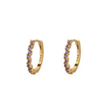 Lace Purple Gold Huggies