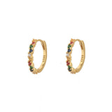 Lace Colourful Gold Huggies