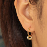 Sienna Gold Dangle Hoop