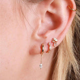 Ryni Gold Dangle Hoop