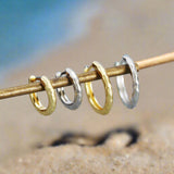 Rippled Gold Huggies