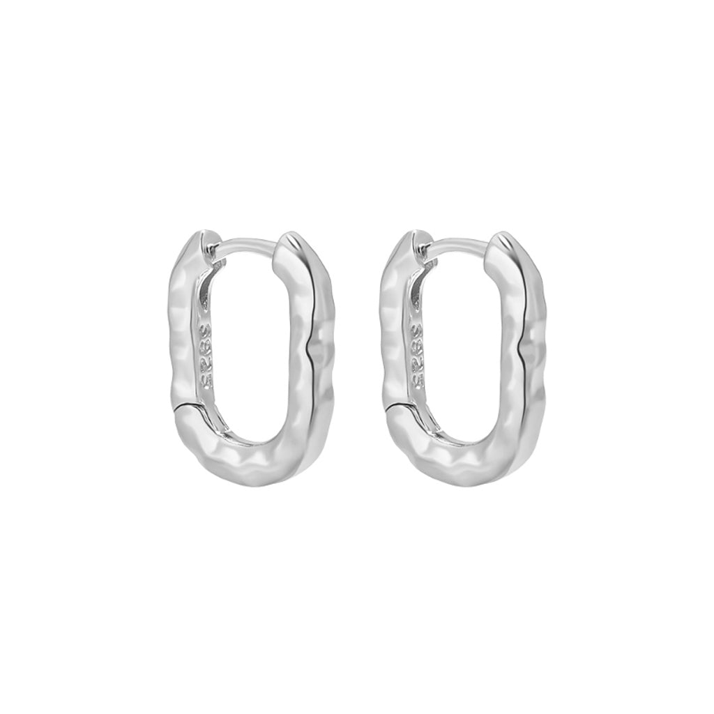 Tex Oval Gold Hoop