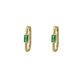 Kinley Emerald Hoop