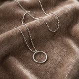 Silver Classic Circle Necklace