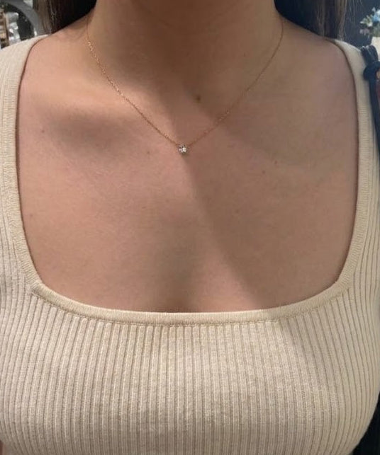 Heart CZ necklace