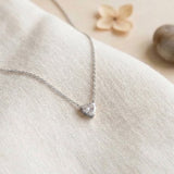 Heart CZ necklace