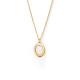 Oval Shell Gold  Necklace