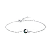 Moon Circle Silver Bracelet