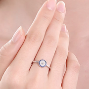 Delicate Evil Eye Ring