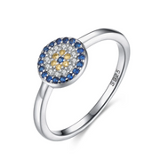 Delicate Evil Eye Ring