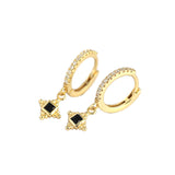 Elva Gold Dangle Hoop