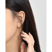 Crav Pearl Gold Earring