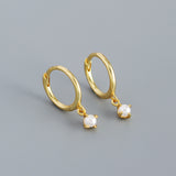 LaPearl Gold Dangle Hoop
