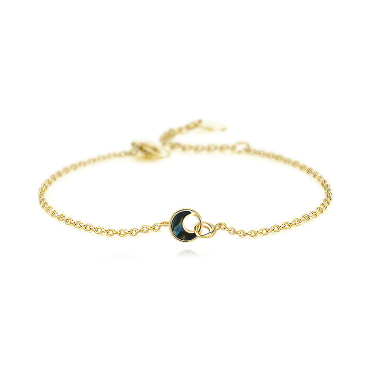 Moon Circle Gold Bracelet
