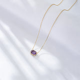 Larina Purple Gold Necklace