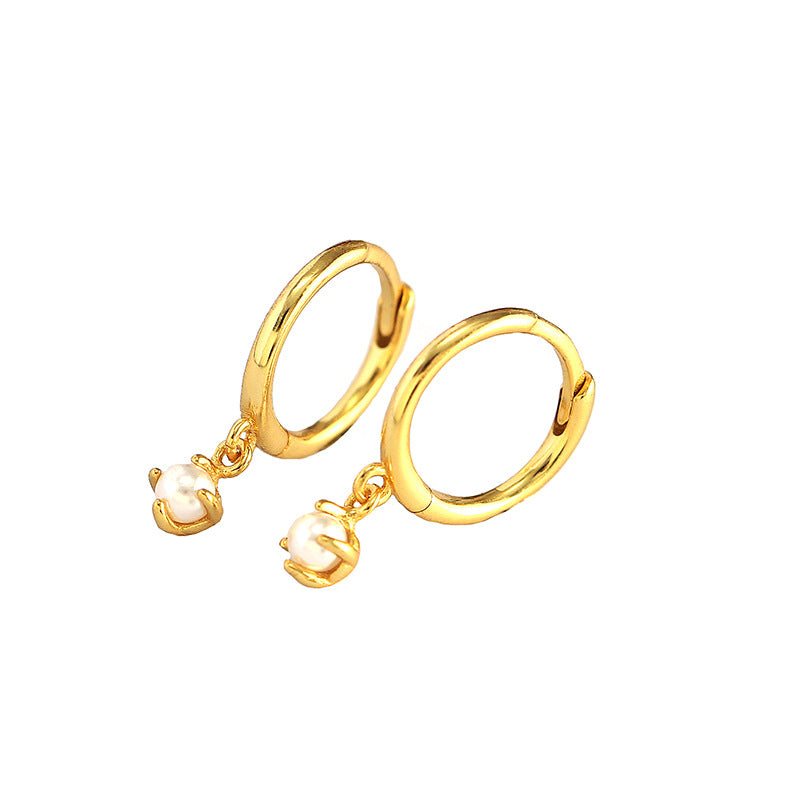 LaPearl Gold Dangle Hoop