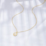 Oval Shell Gold  Necklace