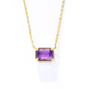 Larina Purple Gold Necklace