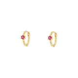 Bella Pink Gold Huggies