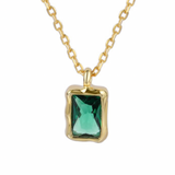 Liv Green Cz Necklace