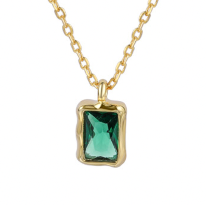 Liv Green Cz Necklace