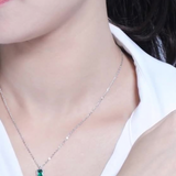 Liv Green Cz Necklace