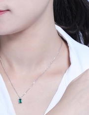 Liv Green Cz Necklace